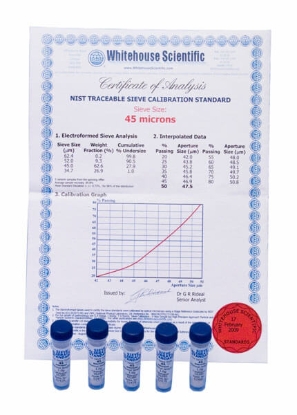 No. 325 Whitehouse Sieve Standards