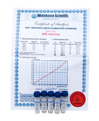 No. 50 Whitehouse Sieve Standards