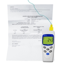 Single Channel Basic Type K or J Thermometer (NIST Certified)