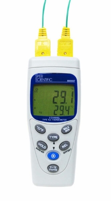 Dual Channel Basic Type K or J Thermometer