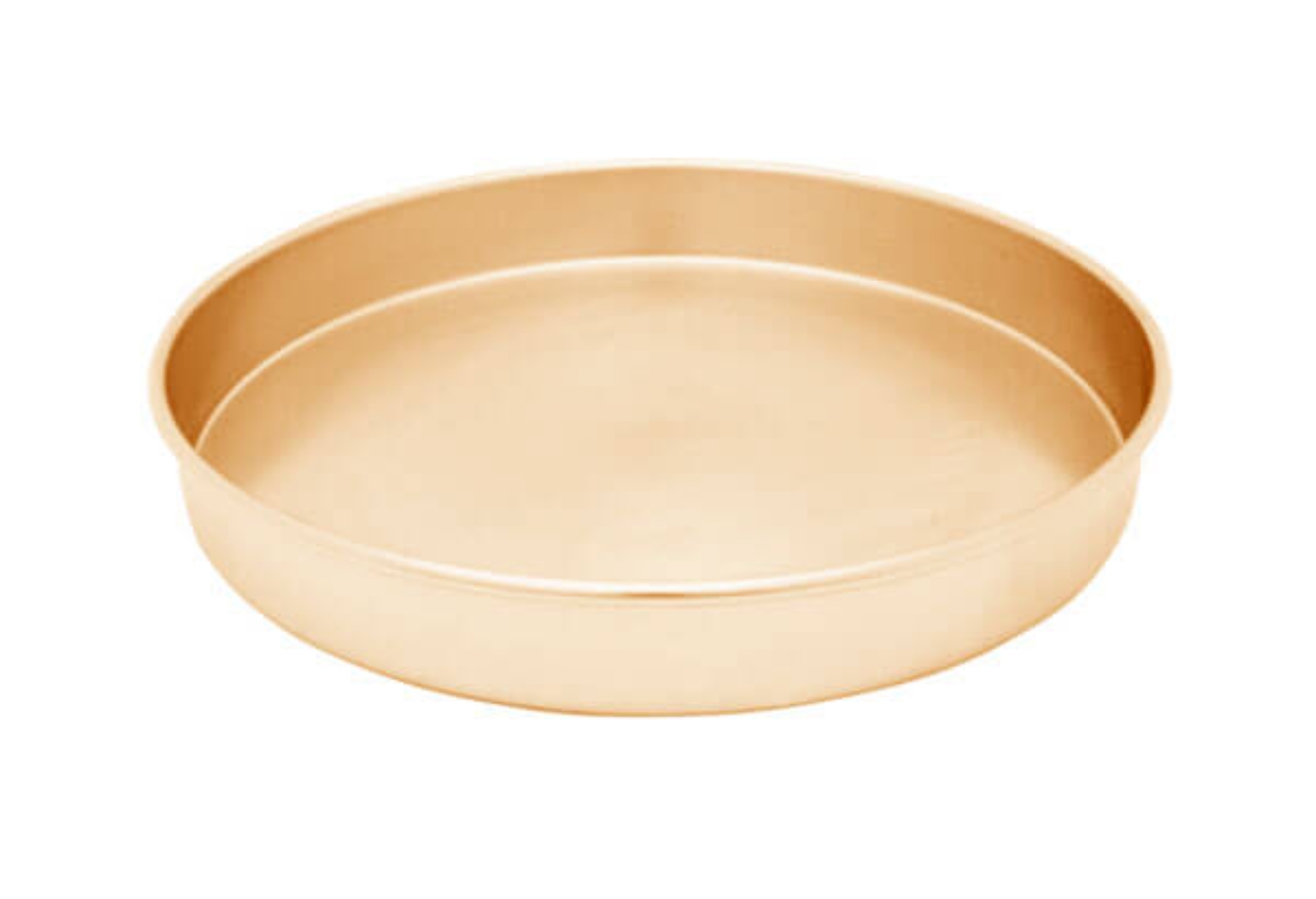 12" All Brass Sieve Pan, Half Height