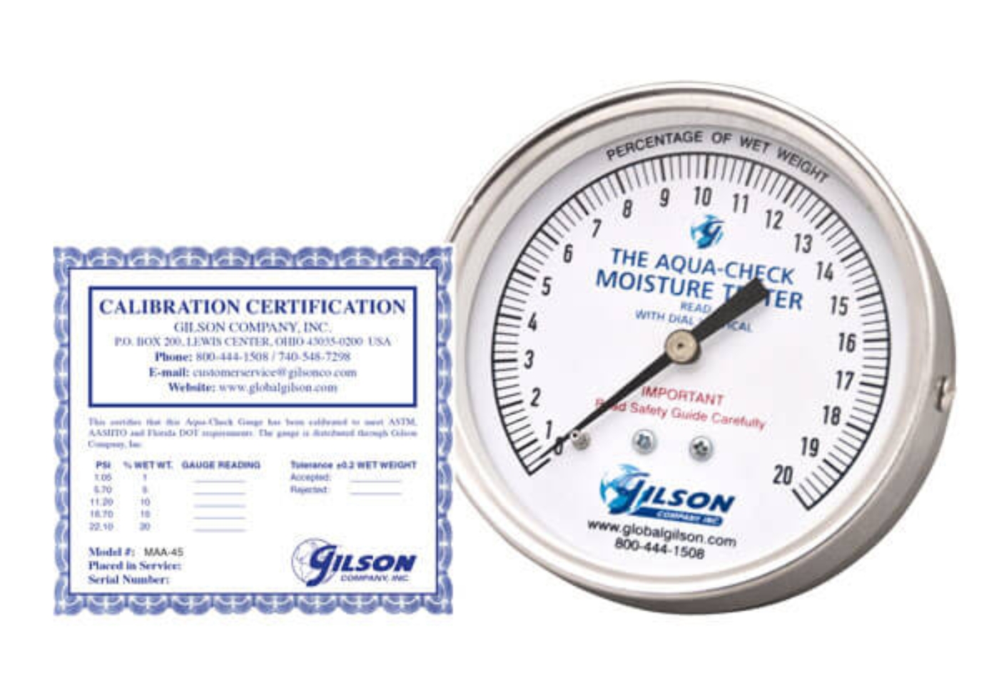 Aqua-Check Pressure Gauge