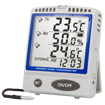 Picture of Data Logging Thermometer with Memory Card, -22°–158°F (-30°–70°C)