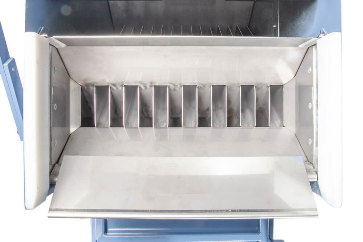 Stainless steel hopper inlet