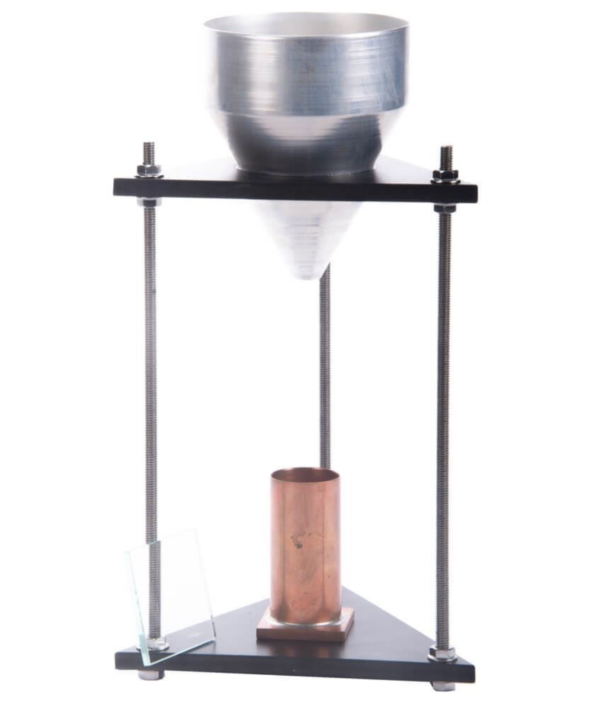100ml Measure shown with  Fine Aggregate Angularity Apparatus (Apparatus additional)