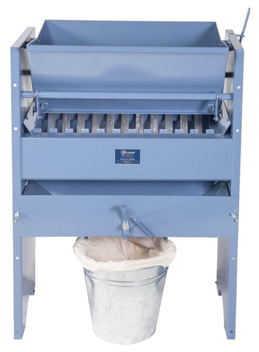 Chute Attachment with the SP-1 Sample Splitter (Splitter and Container not included)