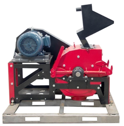 Portable Hammermill Crusher, 15hp Electric Motor shown