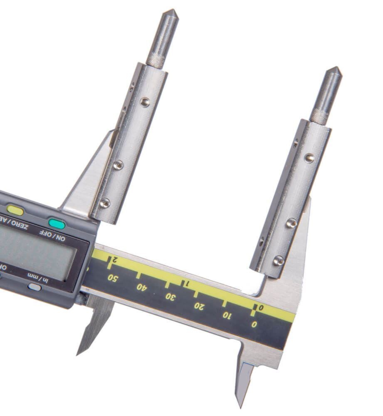 Caliper Accessory Kit center to center measurements set up (Caliper not included)