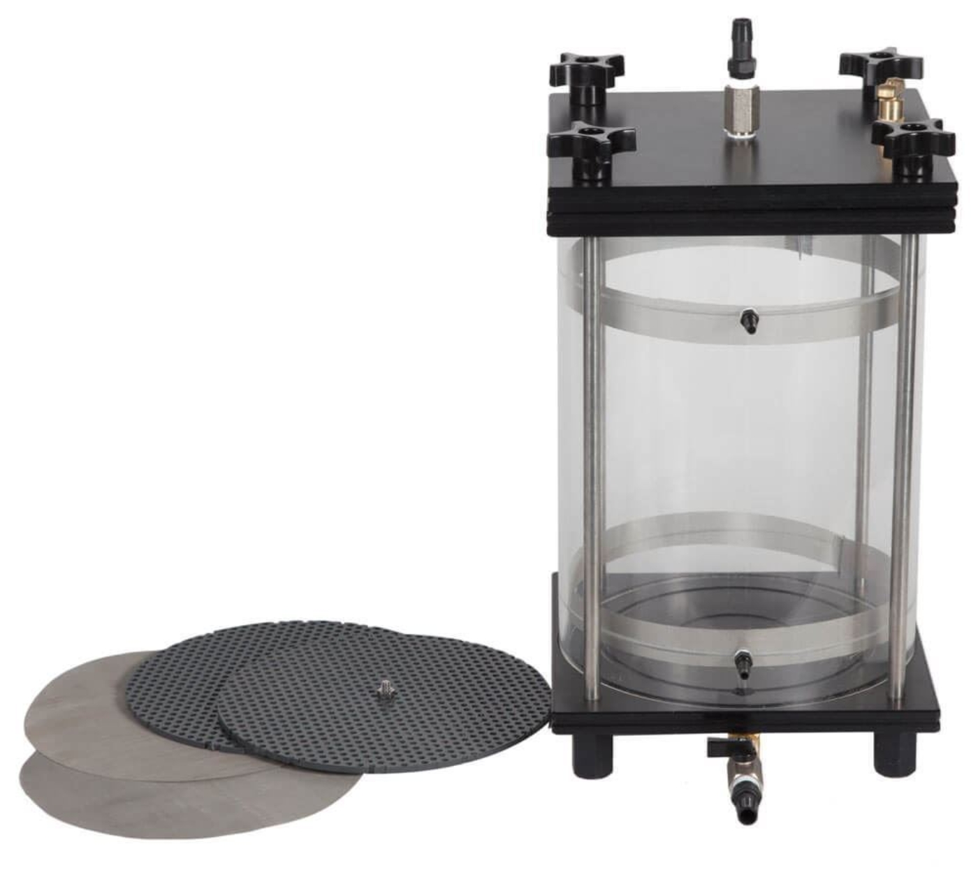 Constant Head Permeameter with included Perforated Plates