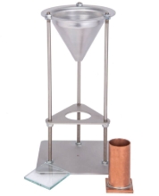Fine Aggregate Angularity Apparatus with Strike-Off Guide