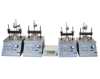 Four Channel Data Readout shown with four Pneumatic Consolidation Load Frames, Consolidometers, and Linear Variable Displacement Transducers (Load Frames and components sold separately)