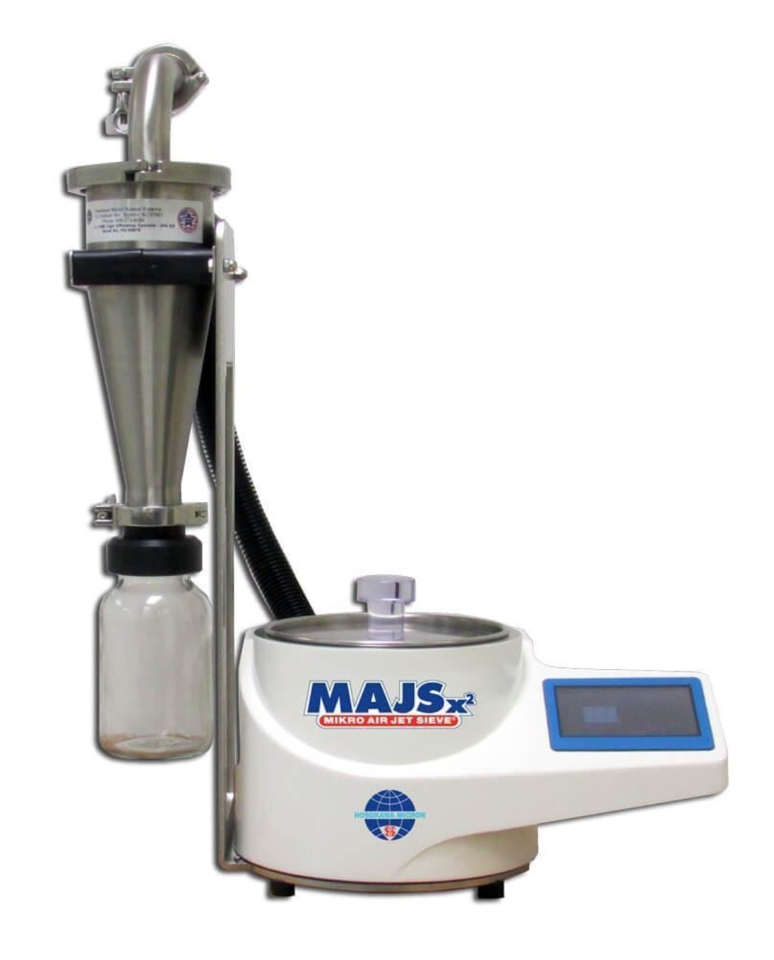 Mikro Air Jet Sieve with optional High-Efficiency Cyclone Collector