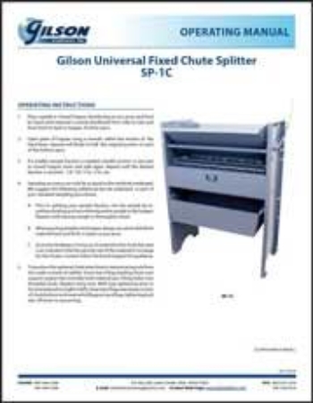Picture for category Fixed Chute Splitter, 1.0ft³ Hopper Capacity