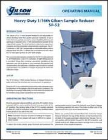 Picture for category Gilson Heavy Duty 1/16 Sample Reducer
