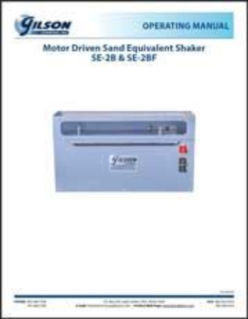 Picture for category SE-2B, Motorized Sand Equivalent Shaker