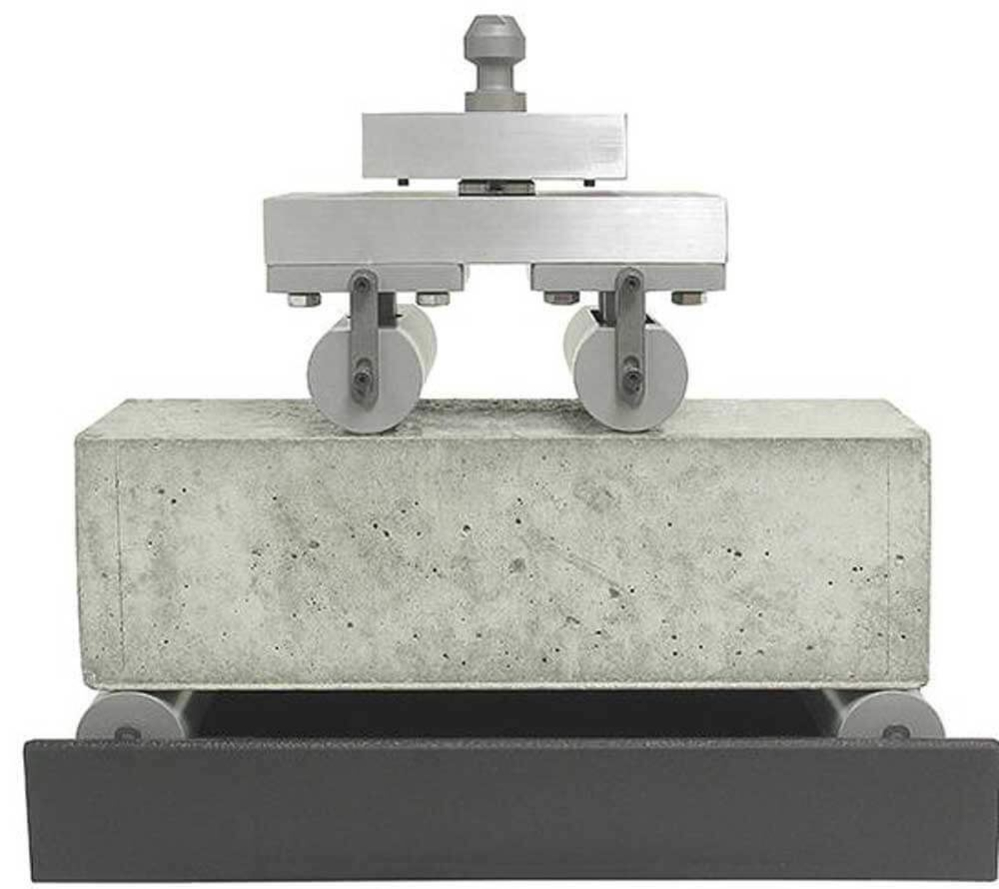 Universal Flexural Set for 250, 400 or 500 Series Compression Machines, 6in Sample Setup shown with sample