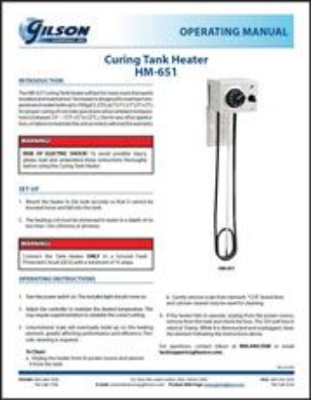 Picture for category Curing Tank Heater
