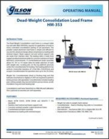 Picture for category Dead-Weight Consolidation Load Frame