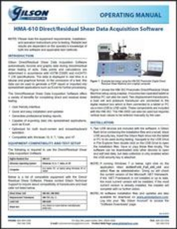 Picture for category Direct / Residual Shear Data Acquisition Software