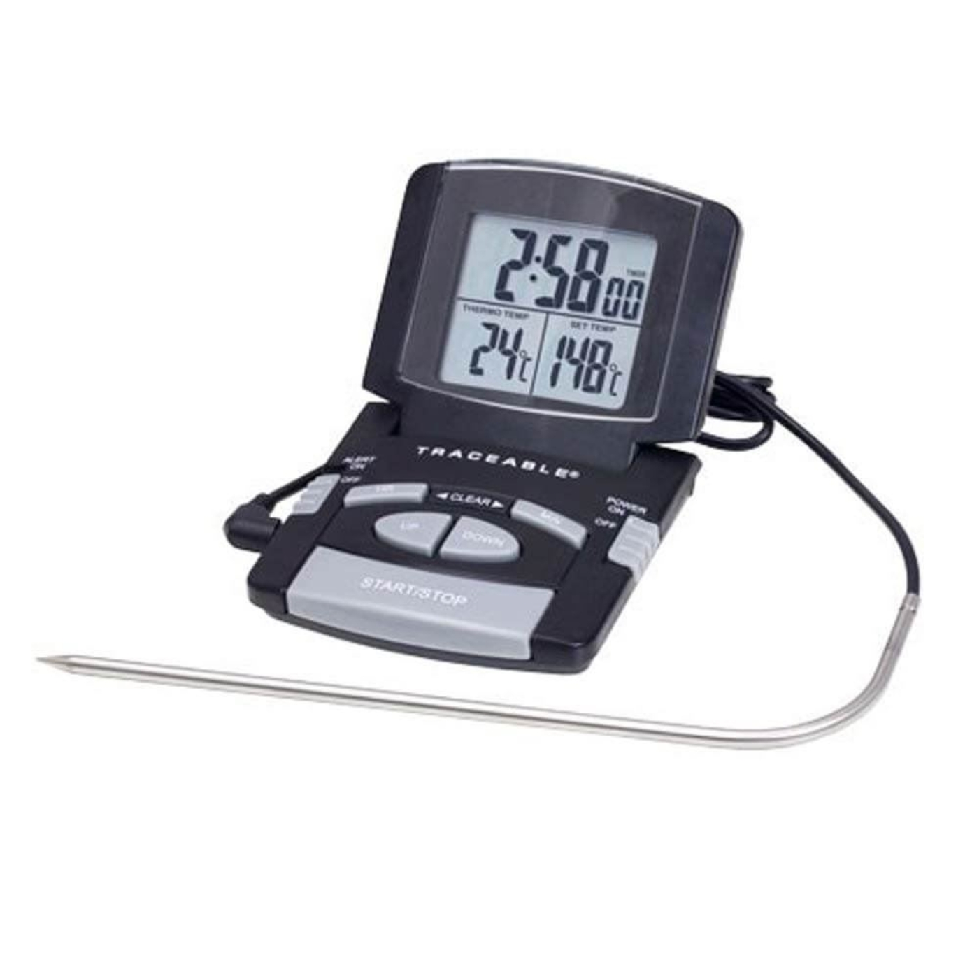 Picture of Alarm Thermometer / Timer with Probe, 32–392°F (0– 200°C)