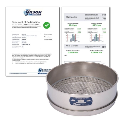 Picture of ASTM E11 Test Sieve Reverification