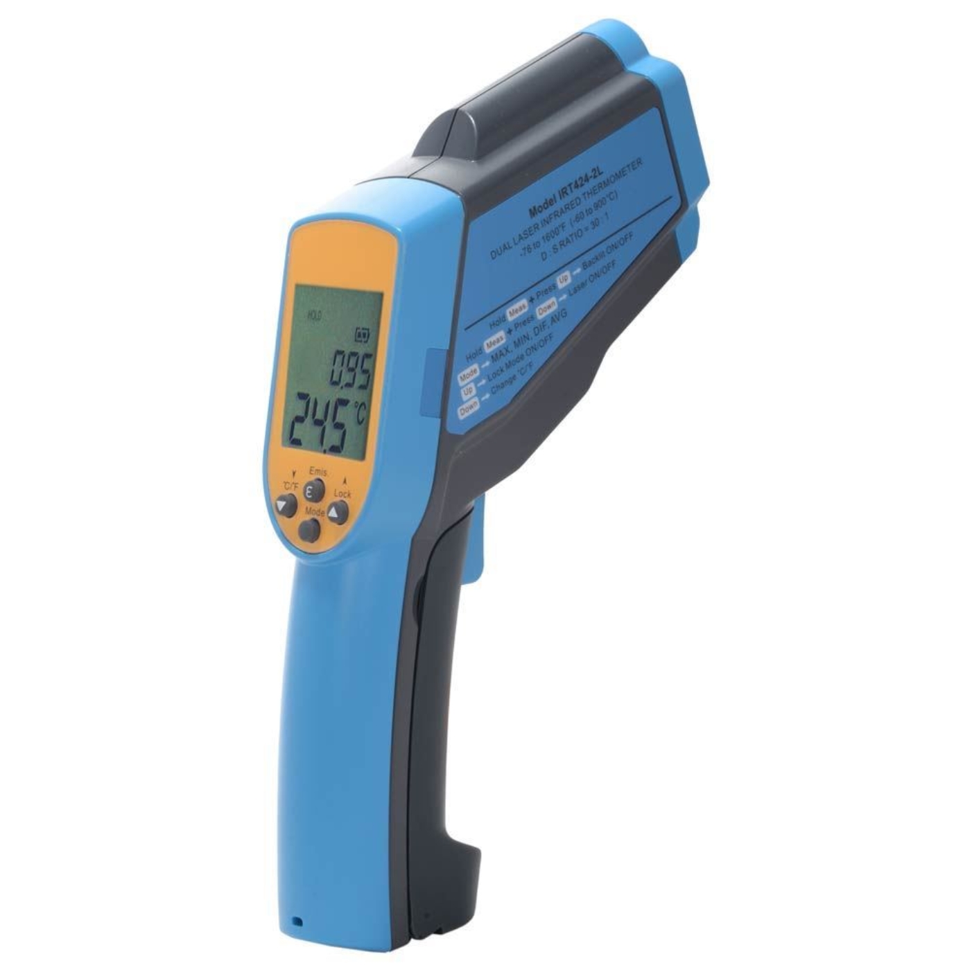 Picture of Dual-Laser Infrared Thermometer, -76°–1,600°F (-60°–900°C)