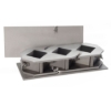 Stainless Steel Cover Plate shown with Stainless Steel Cube Mold (Sold Separately)