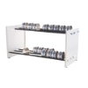 Support Rod Set shown with Adjustable Bench Sieve Rack, 3in sieves and pan (Rack, sieves and pan sold separately)