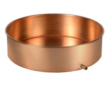 Picture of 8in Brass Sieve Pan with Drain