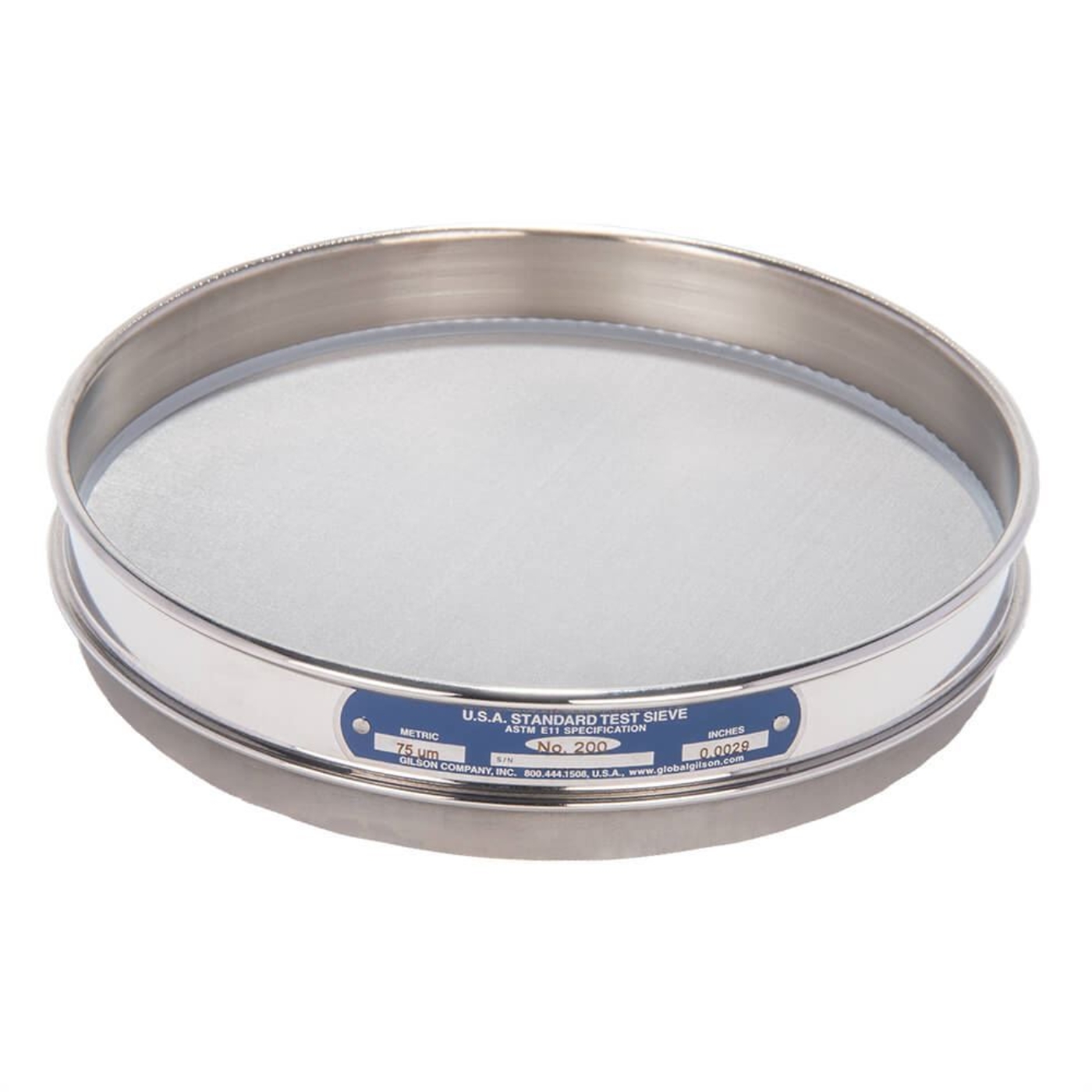 Picture of 8in Sieve, All Stainless, Half-Height, No.200