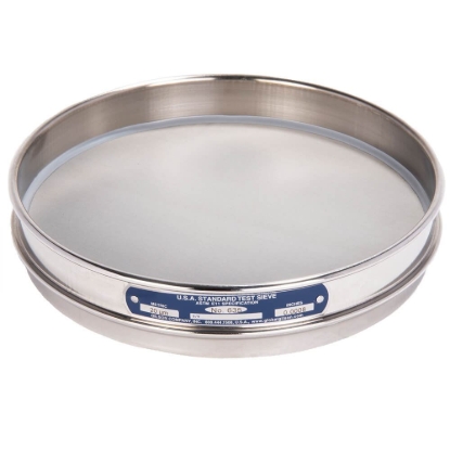 Picture of 8in Sieve, All Stainless, Half-Height, No.635 with Backing Cloth