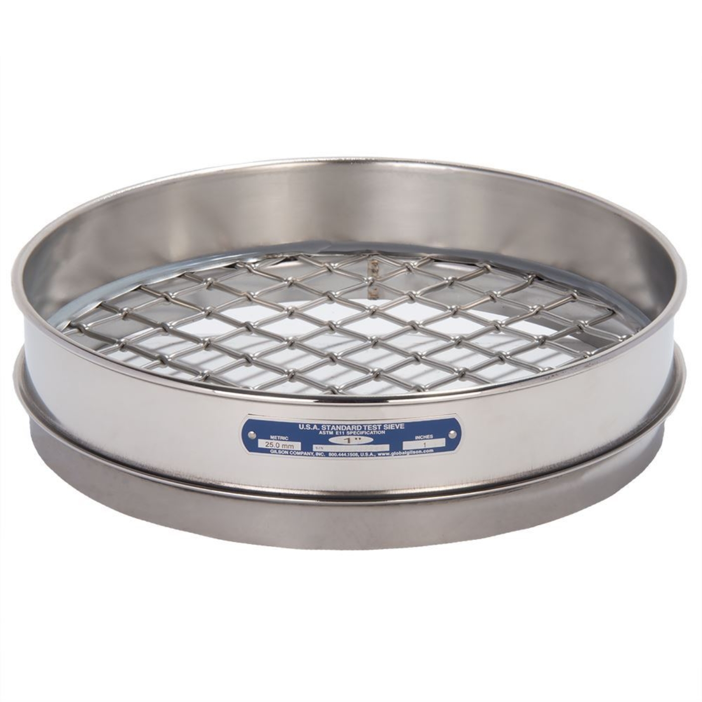 Picture of 12in Sieve, All Stainless, Intermediate-Height, 1in