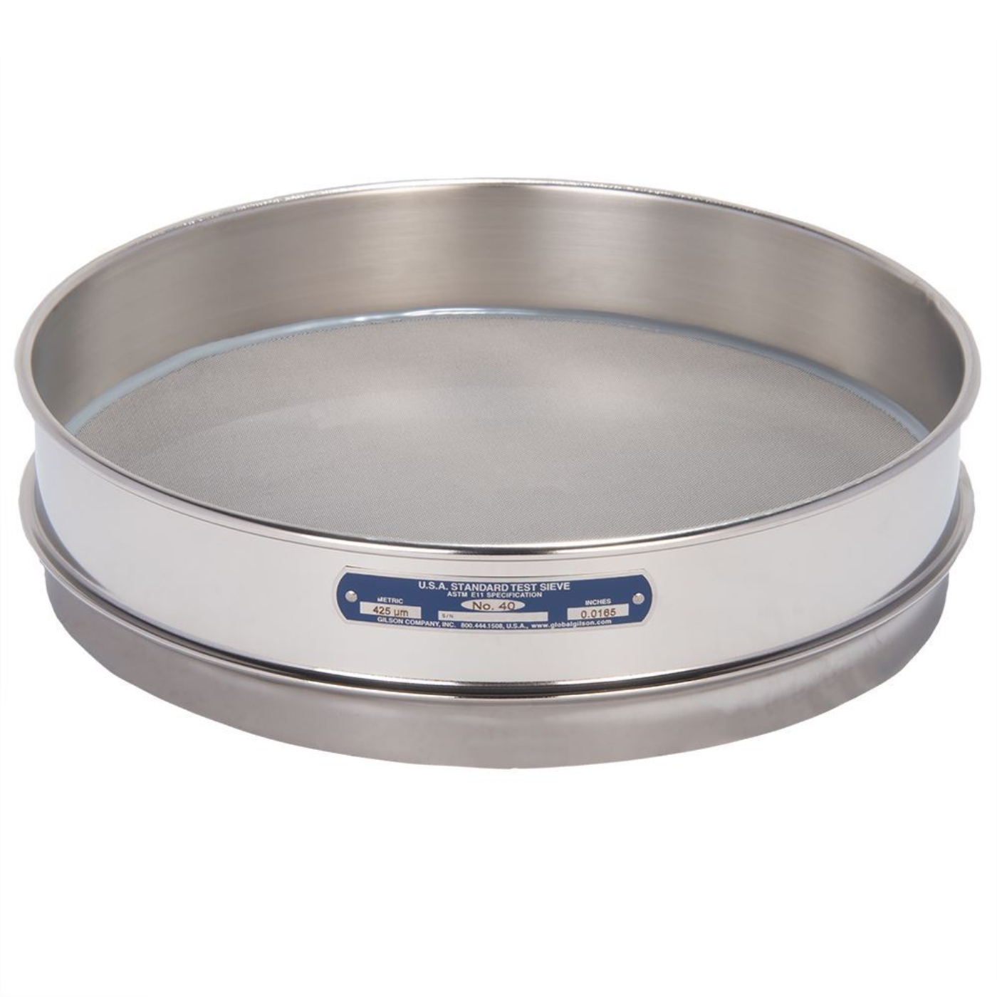 Picture of 12in Sieve, All Stainless, Intermediate-Height, No.40