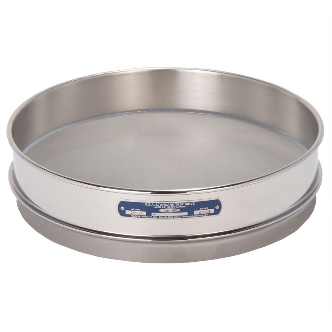 Picture of 12in Sieve, All Stainless, Intermediate-Height, No.60