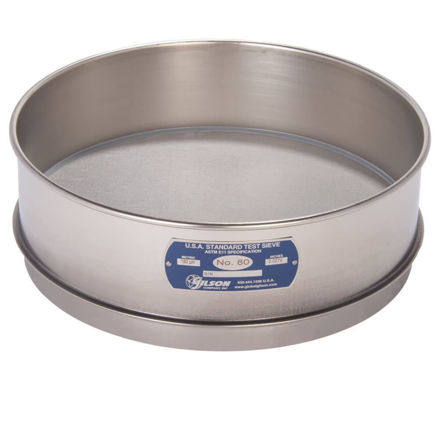 Picture of 12in Sieve, All Stainless, Full-Height, No.80