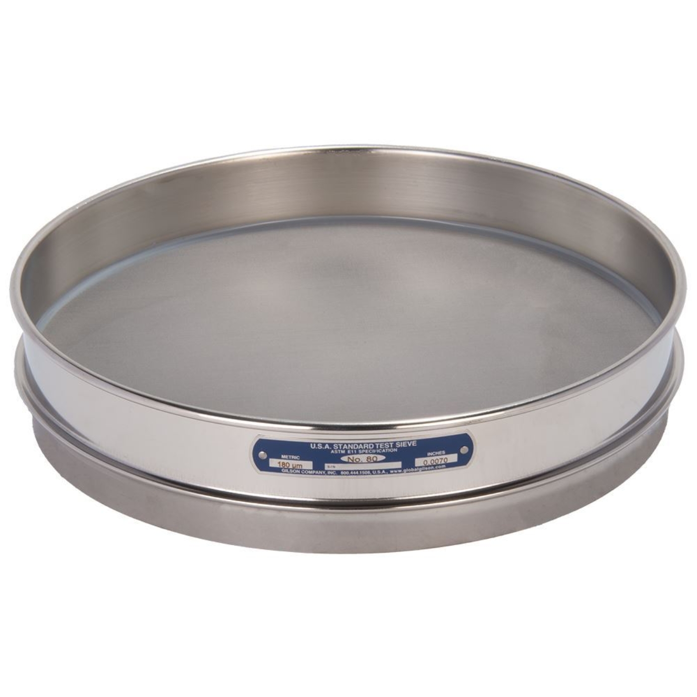 Picture of 12in Sieve, All Stainless, Half-Height, No.80