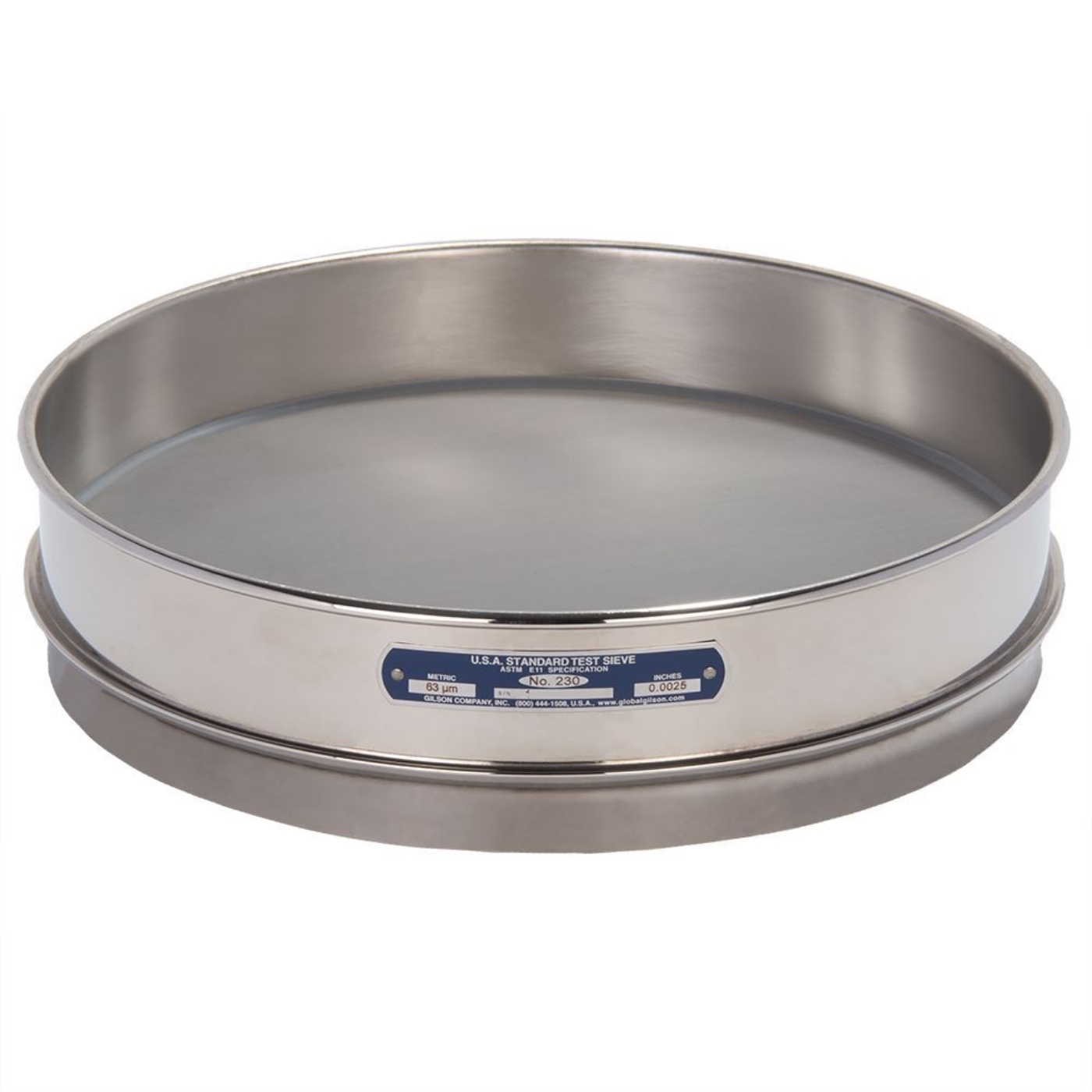 Picture of 12in Sieve, All Stainless, Intermediate-Height, No.230