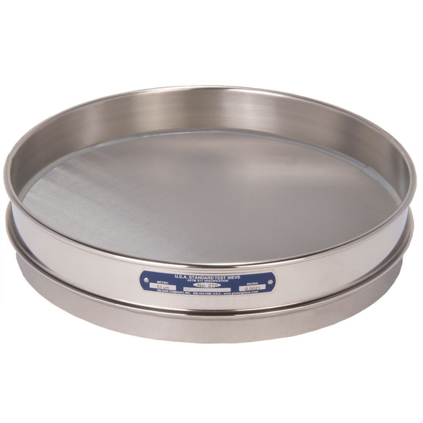 Picture of 12in Sieve, All Stainless, Half-Height, No.270