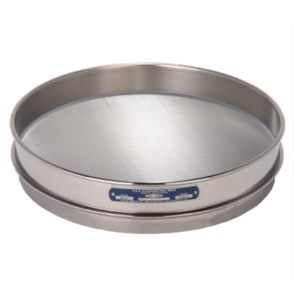 Picture of 12in Sieve, All Stainless, Half-Height, No.325 with Backing Cloth