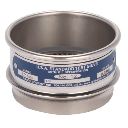 Picture of 3in Sieve, All Stainless, Full-Height, No.12