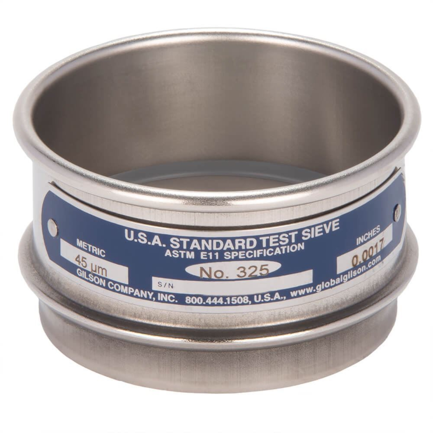 Picture of 3in Sieve, All Stainless, Full-Height, No.325