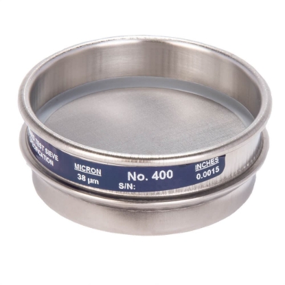 Picture of 3in Sieve, All Stainless, Half-Height, No.400