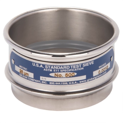Picture of 3in Sieve, All Stainless, Full-Height, No.500
