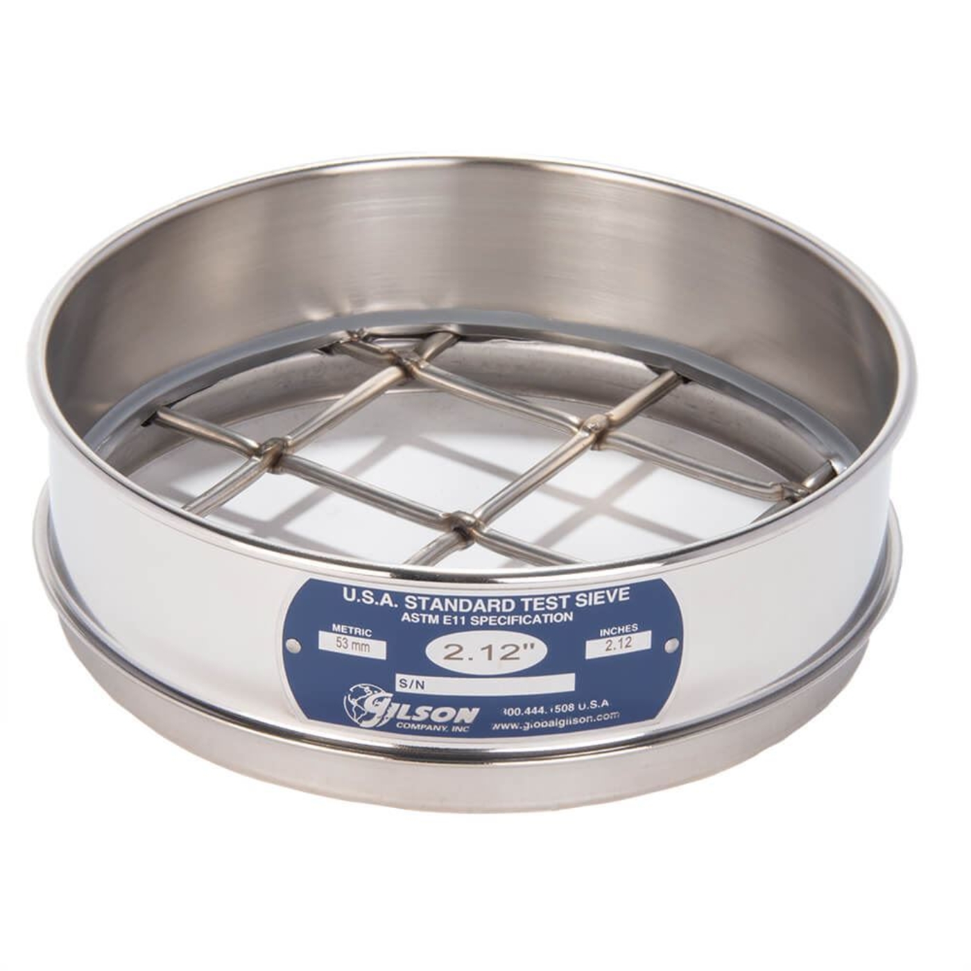 Picture of 8in Sieve, All Stainless, Full-Height, 2.12in
