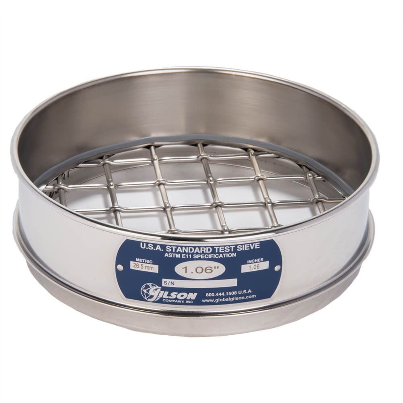 Picture of 8in Sieve, All Stainless, Full-Height, 1.06in