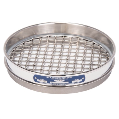Picture of 8in Sieve, All Stainless, Half-Height, 1/2in