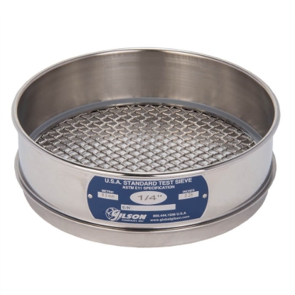 Picture of 8in Sieve, All Stainless, Full-Height, 1/4in