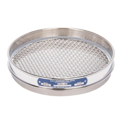 Picture of 8in Sieve, All Stainless, Half-Height, No.4