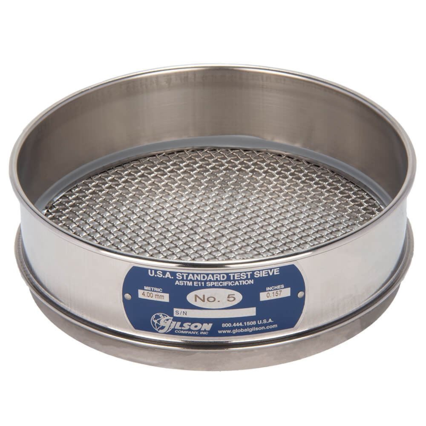 Picture of 8in Sieve, All Stainless, Full-Height, No.5