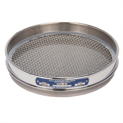 Picture of 8in Sieve, All Stainless, Half-Height, No.6